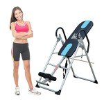 HOMCOM Adjustable Inversion Table - Silver & Black