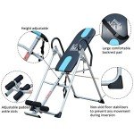 HOMCOM Adjustable Inversion Table - Silver & Black