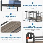 Sehloran Dumbbell and Kettlebell Rack with Hooks