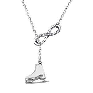 Ice Skate Charm Pendant Necklace for Skaters