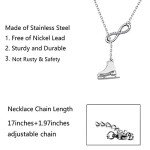 Ice Skate Charm Pendant Necklace for Skaters