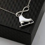 Ice Skate Charm Pendant Necklace for Skaters