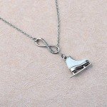 Ice Skate Charm Pendant Necklace for Skaters