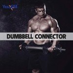 Yes4All Chrome Dumbbell Connector Bar, 30 cm