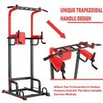 TLGREEN Power Tower Dip Station for Home Workouts