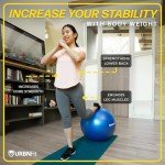 Anti-Burst Exercise Ball for Gym, Yoga, & More