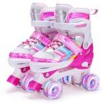 Adjustable Light-Up Roller Skates for Kids