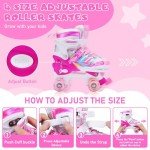 Adjustable Light-Up Roller Skates for Kids