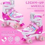 Adjustable Light-Up Roller Skates for Kids