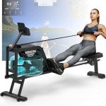 Neezee Water Resistance Rowing Machine with Tablet Stand