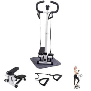 Mini Stepper Machine with Resistance Bands and Monitor