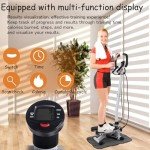 Mini Stepper Machine with Resistance Bands and Monitor