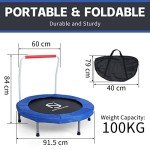 Northern Stone 36-Inch Folding Fitness Trampoline with Handle