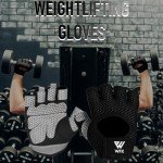 Weight Lifting Gloves with Wrist Support - Black