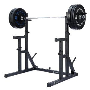 Adjustable Heavy Duty Squat Rack with Dip Bars