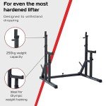 Adjustable Heavy Duty Squat Rack with Dip Bars