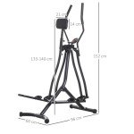 HOMCOM LCD Monitor Air Walker Elliptical Trainer