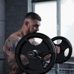 PhysKcal 4ft Olympic Straight Barbell - Black