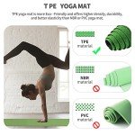 Thick Non-Slip Eco-Friendly Yoga Mat with Strap