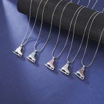 Teamer 3D Crystal Ice Skate Necklace for Women