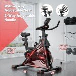 Indoor Cycling Exercise Bike with Digital Display