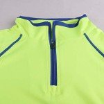 Men's Quarter Zip Active Workout Shirt - Yellow