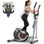 Compact Magnetic Elliptical Cross Trainer for Home Gym