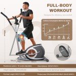 Compact Magnetic Elliptical Cross Trainer for Home Gym