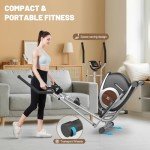 Compact Magnetic Elliptical Cross Trainer for Home Gym