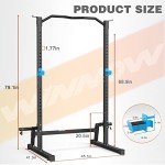 Adjustable Squat Rack Power Cage for Home Gym