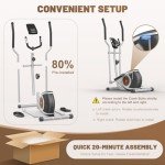 Compact Magnetic Elliptical Cross Trainer for Home Gym