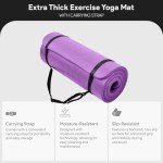 Thick High-Density Yoga Mat with Carry Strap