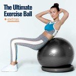 Yoga Ball Chair - Anti-Burst Stability Ring