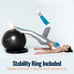 Yoga Ball Chair - Anti-Burst Stability Ring