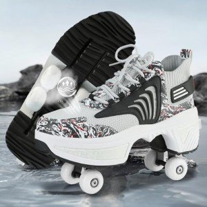Breathable Double Row Roller Skating Shoes