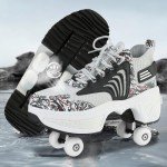 Breathable Double Row Roller Skating Shoes