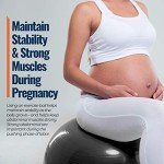 Yoga Ball Chair - Anti-Burst Stability Ring