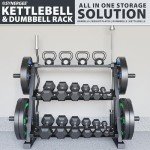 Synergee 3-Tier Dumbbell and Kettlebell Rack
