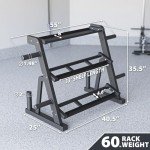 Synergee 3-Tier Dumbbell and Kettlebell Rack