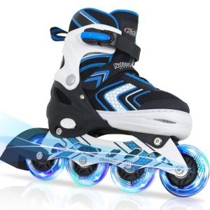 Light-Up Adjustable Roller Skates for Kids