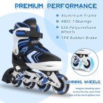 Light-Up Adjustable Roller Skates for Kids
