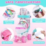 Adjustable Roller Skates with Illuminating Wheels for Kids
