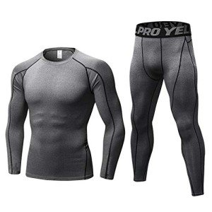 Minghe Men's Thermal Compression Base Layer Set
