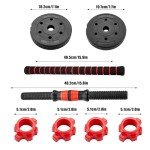 Adjustable Dumbbell Barbell Set for Home Fitness