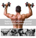 Adjustable Dumbbell Barbell Set for Home Fitness