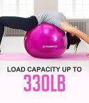 TOMSHOO Anti-Burst Exercise Yoga Ball with Pump