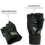 Weight Lifting Gloves with Wrist Support - Large