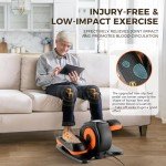 Compact Electric Elliptical Machine with Foot Massage