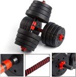 Strongway Adjustable Dumbbell and Barbell Set