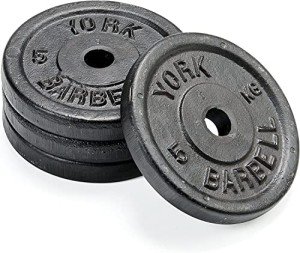 York Fitness Cast Iron Weight Plates for Home Gym